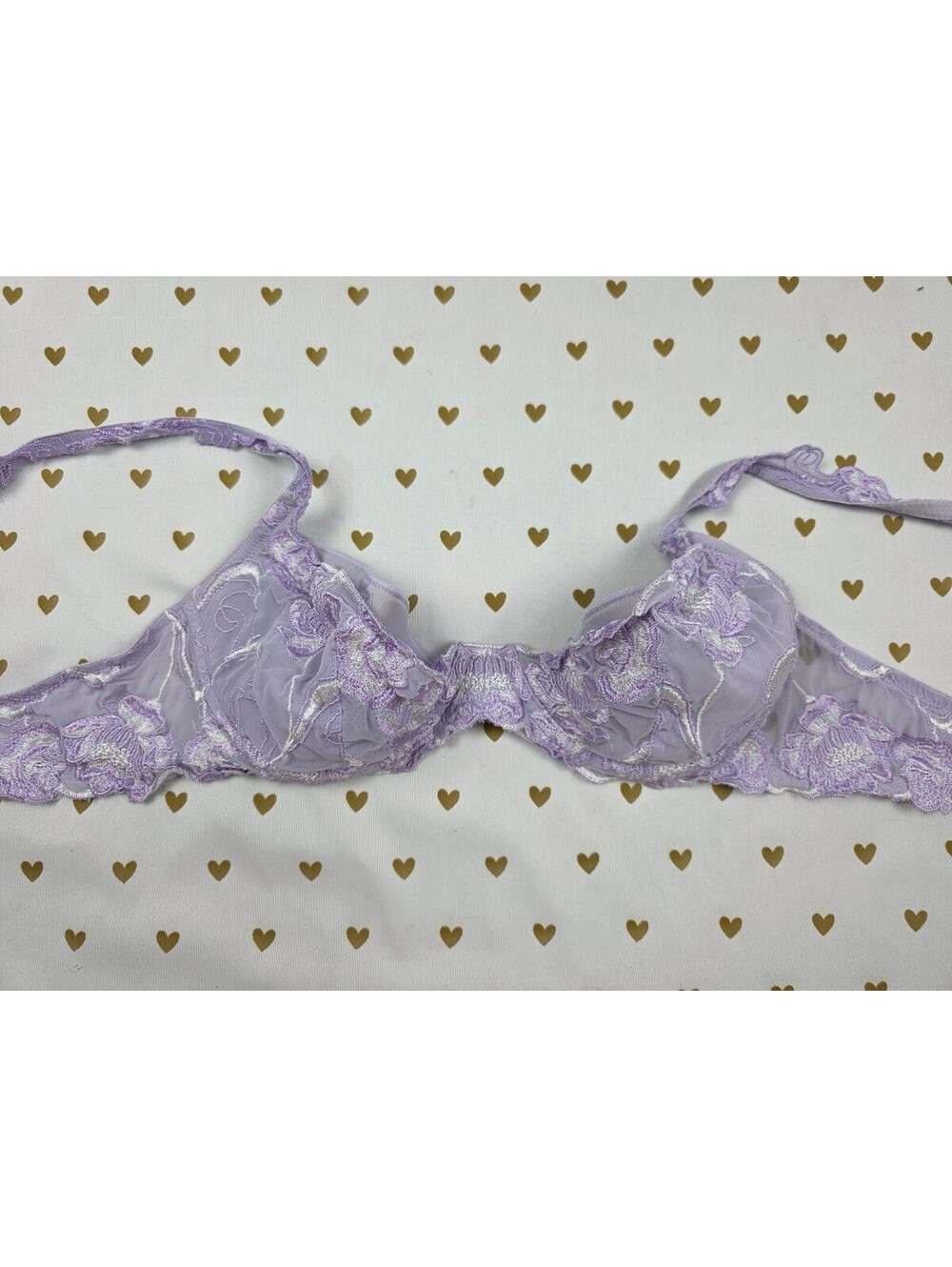 Victorias Secret Vintage Very Sexy Lace Purple Bra 36B